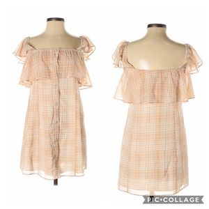 Privacy Please Dress ruffled button down dressNWOT